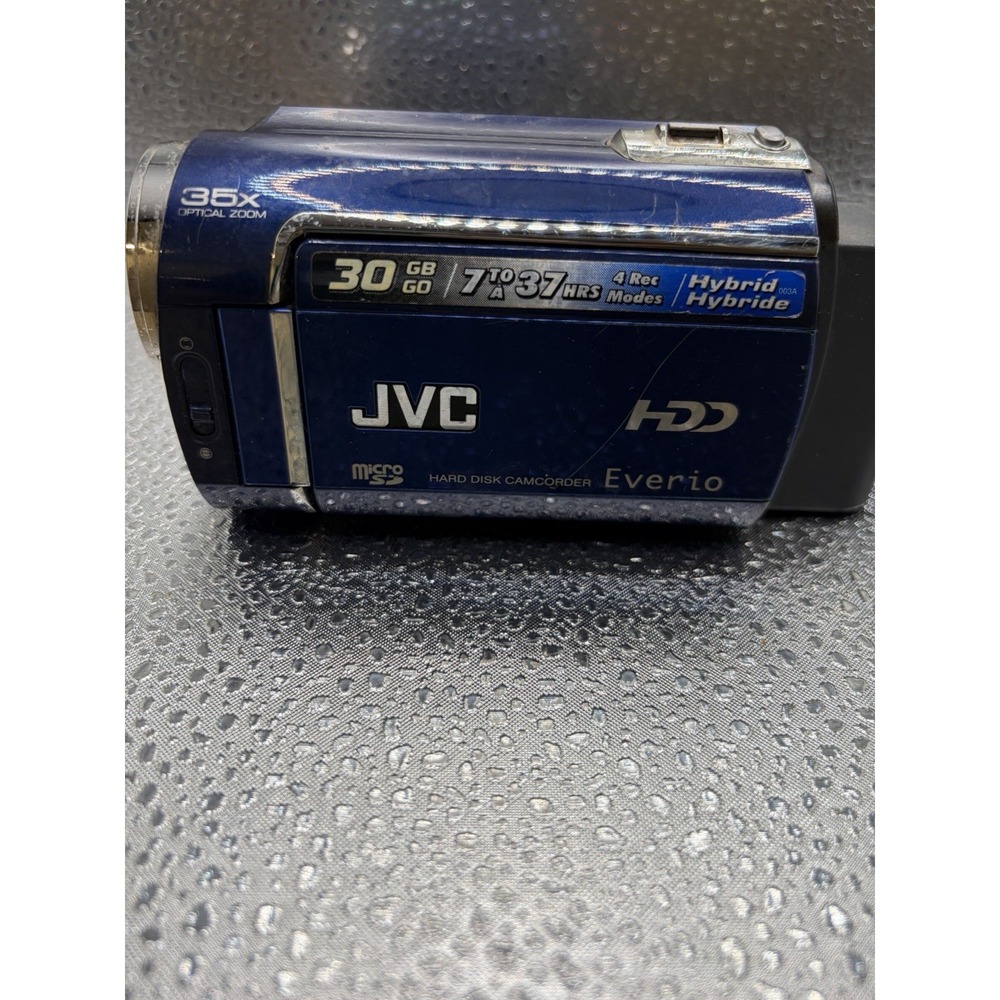 JVC Everio GZ-MG330AU 30GB HDD Digital Video Camcorder Blue Not Tested W/battery